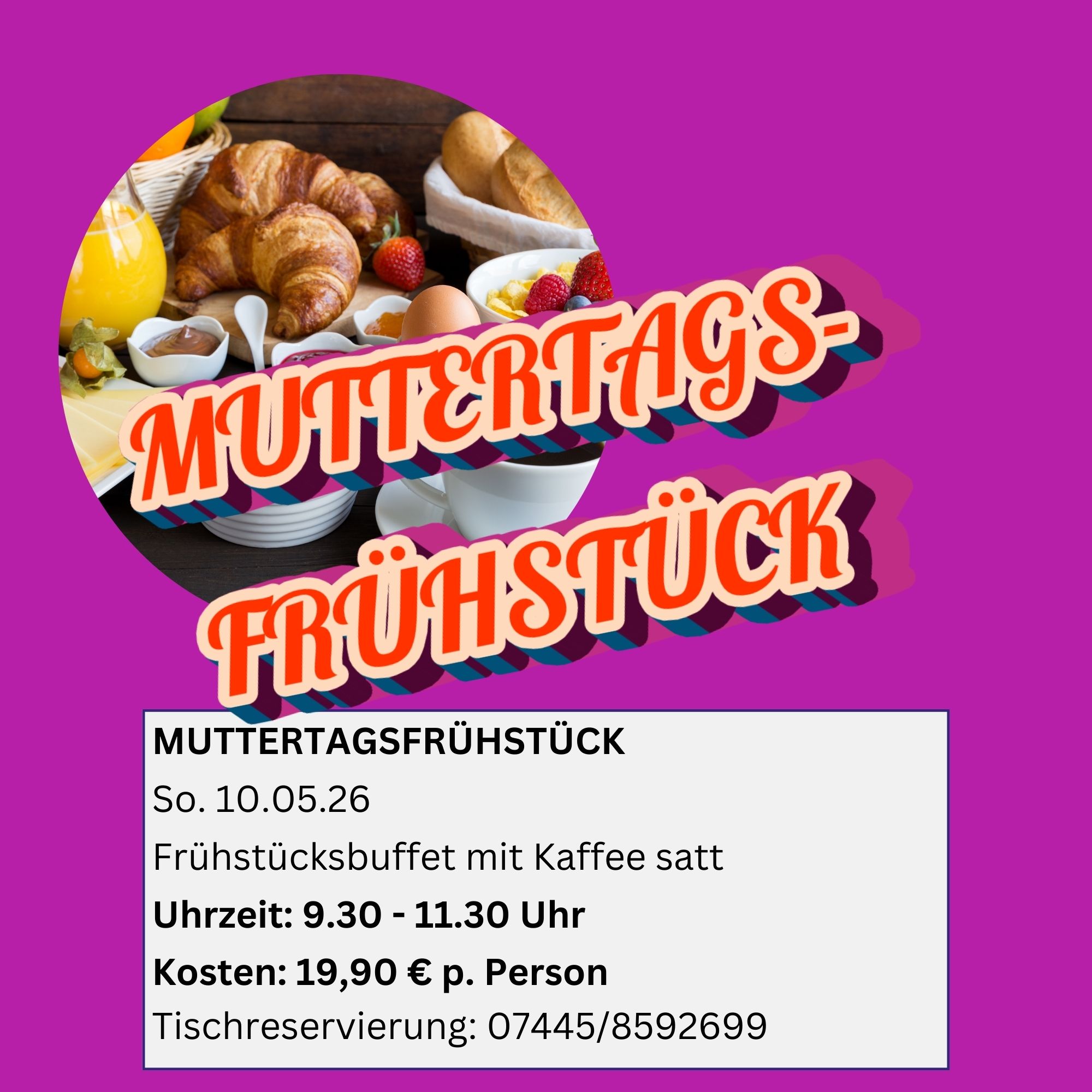 Muttertagsfrühstück